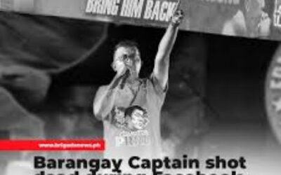 Barangay Captain in Digos City Shot Dead During Facebook Live