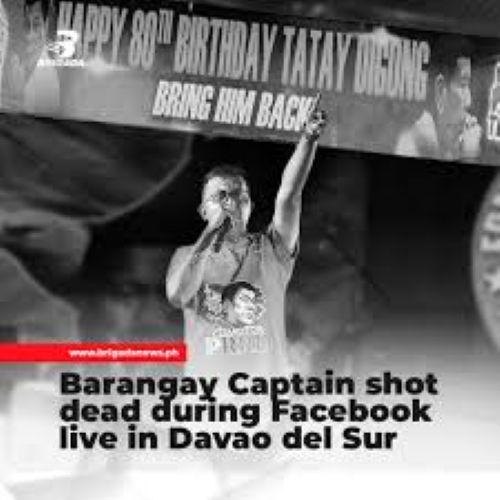 Barangay Captain in Digos City Shot Dead During Facebook Live